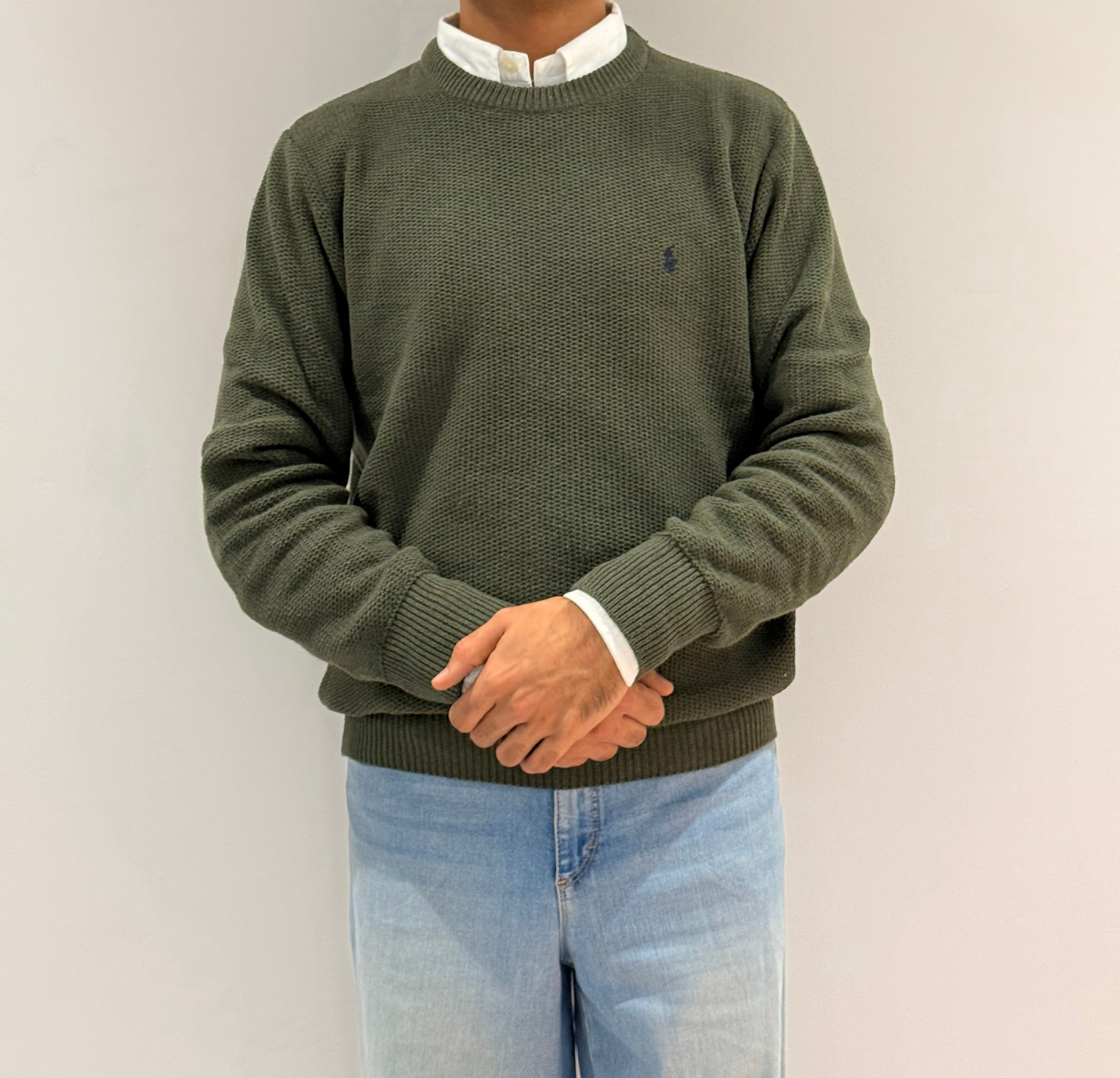 Men’s Classic Crew Neck Knit Jumper for Everyday Wear