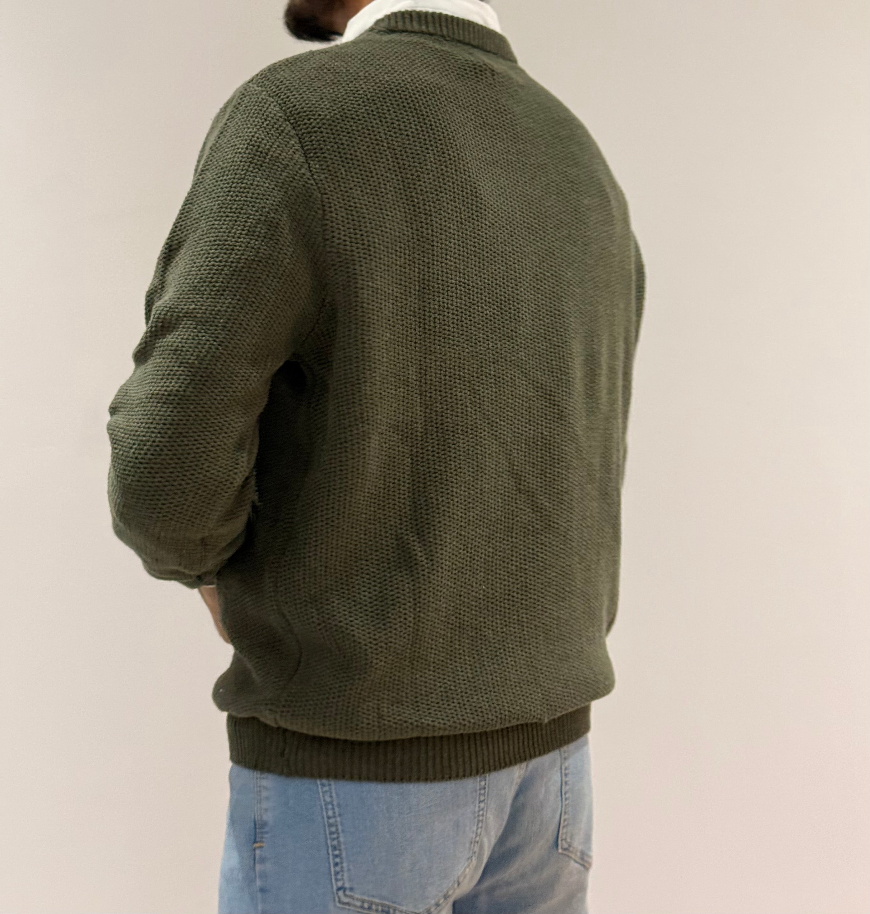 Men’s Classic Crew Neck Knit Jumper for Everyday Wear