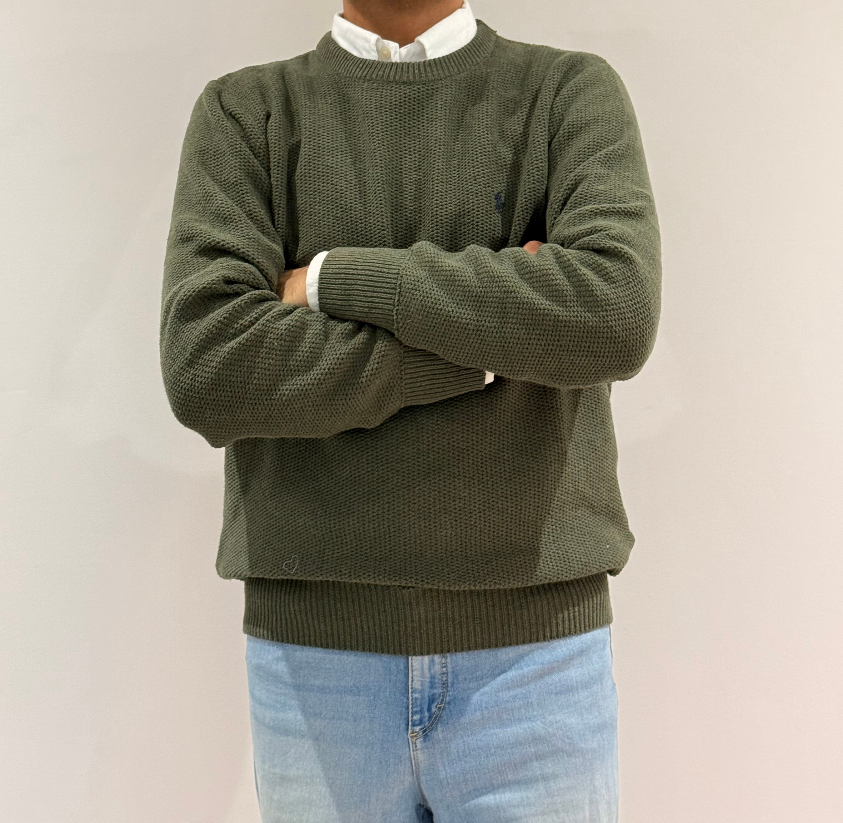 Men’s Classic Crew Neck Knit Jumper for Everyday Wear